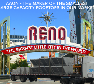 aaon truck delivering to reno nv